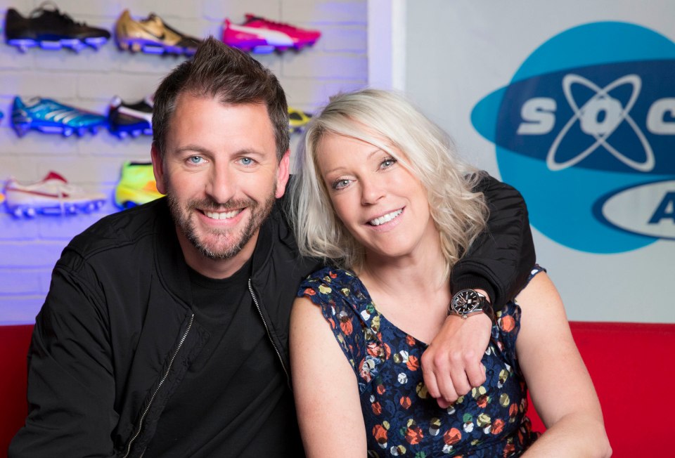 Soccer AM presenter John Fendley, left, has announced he is leaving Sky