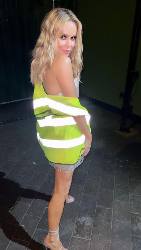 Britain's Got Talent judge Amanda Holden wore a Viggo Venn hi-vis jacket