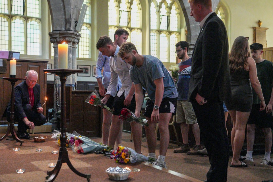 A candlelight vigil was held yesterday for Barnaby, Grace and the other victim