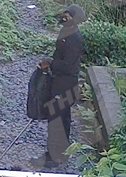 A man was captured on CCTV trying to get into a homeless shelter on Mapperley Road in Nottingham at 4.08am