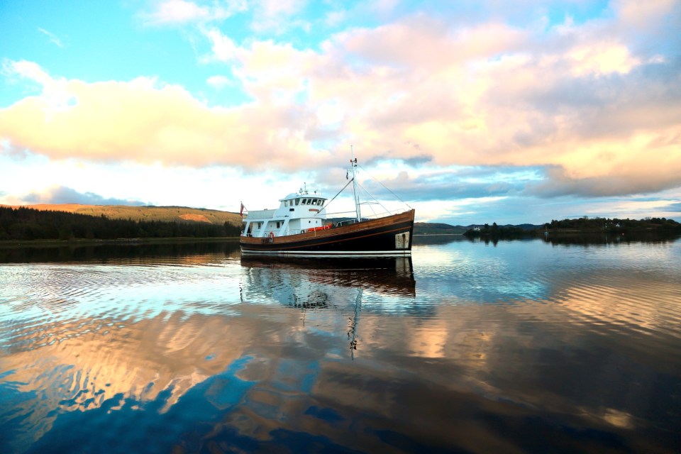 Our home for the four-day trip around Bute, Arran and Cumbrae, was a repurposed fishing vessel called Splendour