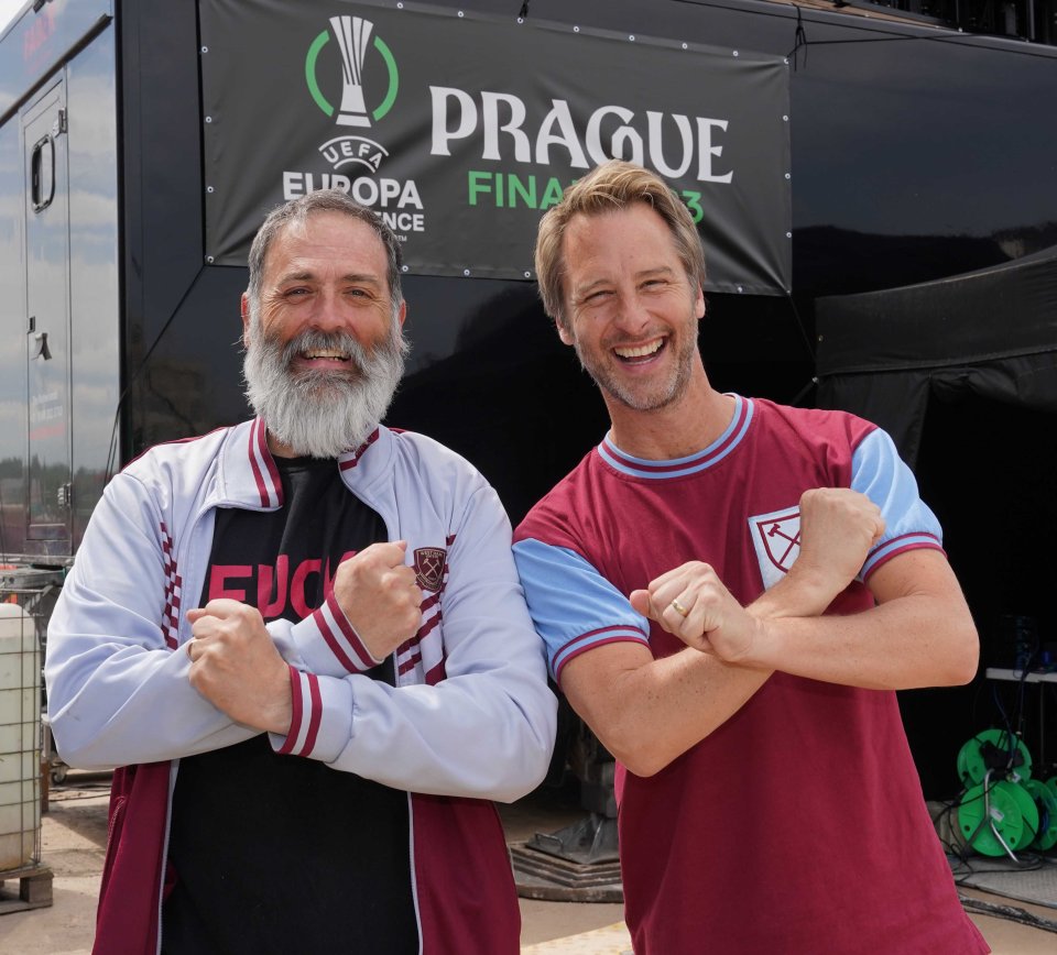 Chesney Hawkes performed at a fan zone ahead of the big game in Prague