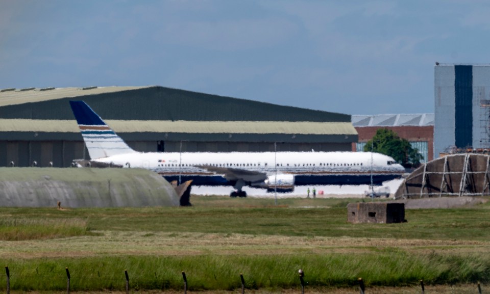 AIRCRAFT AT BOSCOMBE DOWN AIRFIELD SITS ON THE TARMAC. PIC BY SIMON JONES