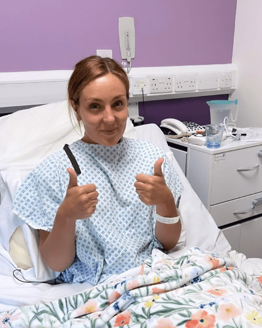 Amy Dowden is recovering from a gruelling operation