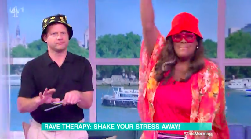 It came as Alison Hammond and Dermot O'Leary did 'rave therapy'