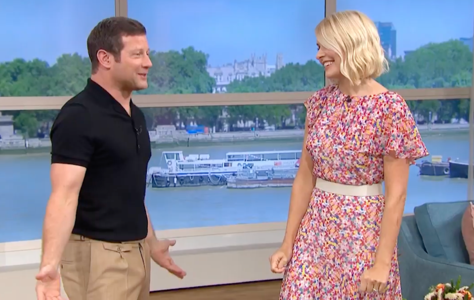 Viewers were distracted by Dermot’s bulge