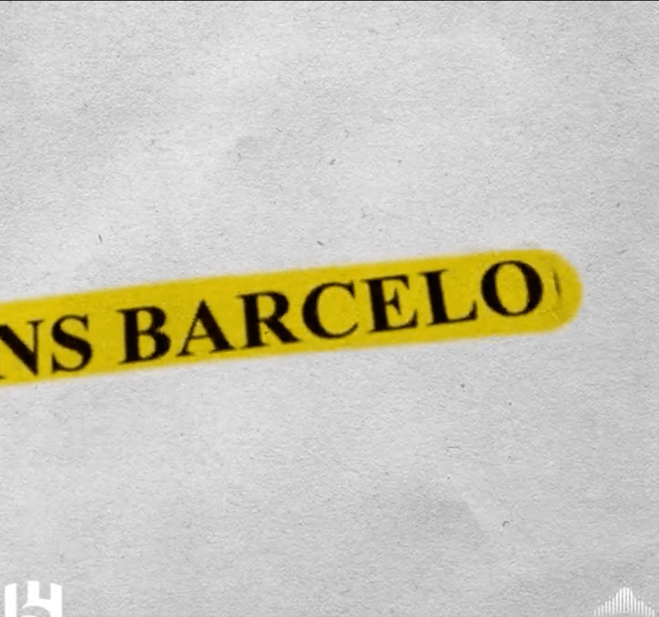 The club poked fun at Barcelona in the announcement video