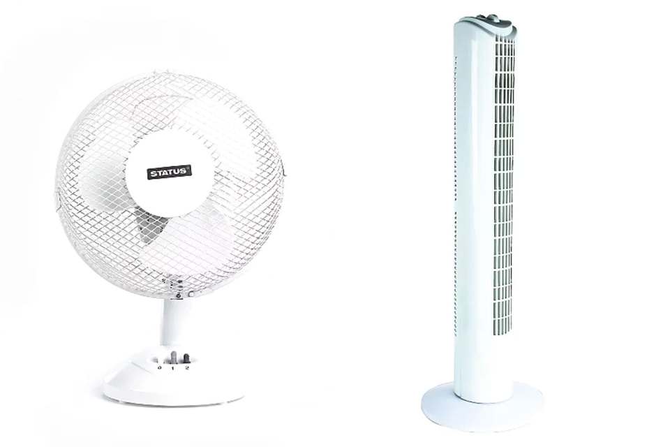 Asda has both a desk and tower fan up for grabs this week