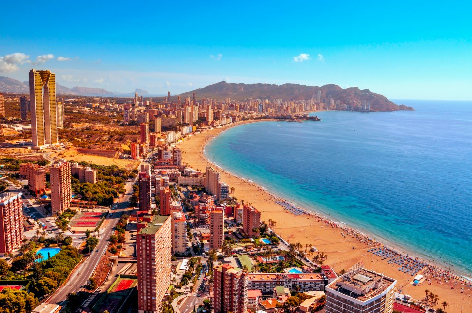 The 14-day holiday is available over Christmas and New Year in Benidorm, Spain