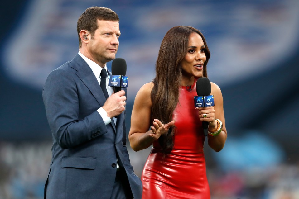 Alex Scott was on presenting duties alongside Dermot O’Leary