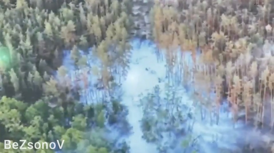 The site of the alleged attack is near the village of Masiutovka