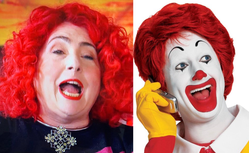 Ally Ross lookalike - Sexpert Dr Lori and Ronald McDonald