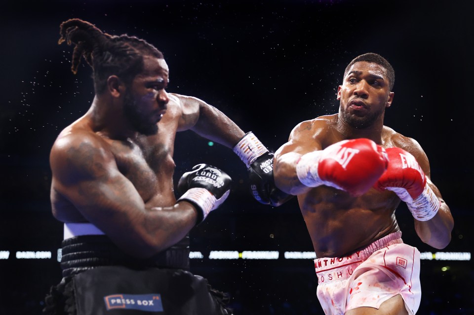 Anthony Joshua beat Jermaine Franklin back in April