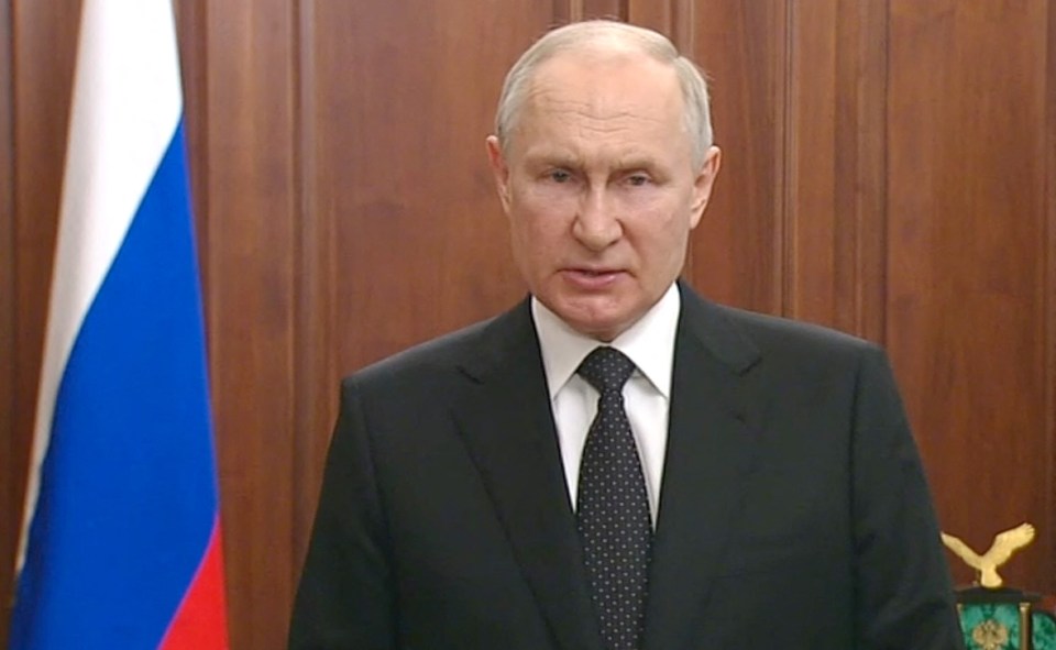 Vladimir Putin raged 'this is treason' in a TV address