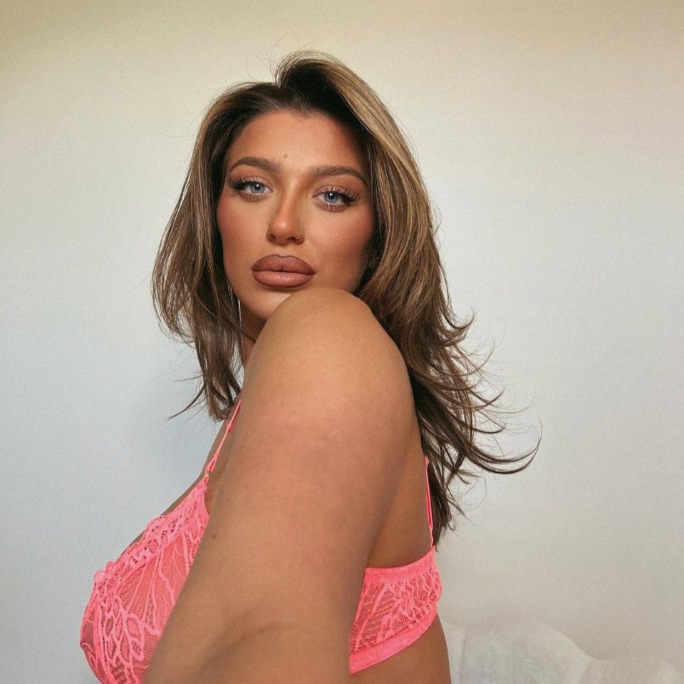 The reality star shared a series of lingerie snaps on social media