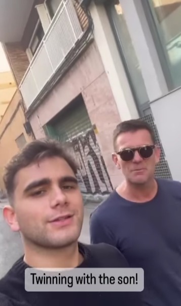 Scott Maslen with lookalike son Zak