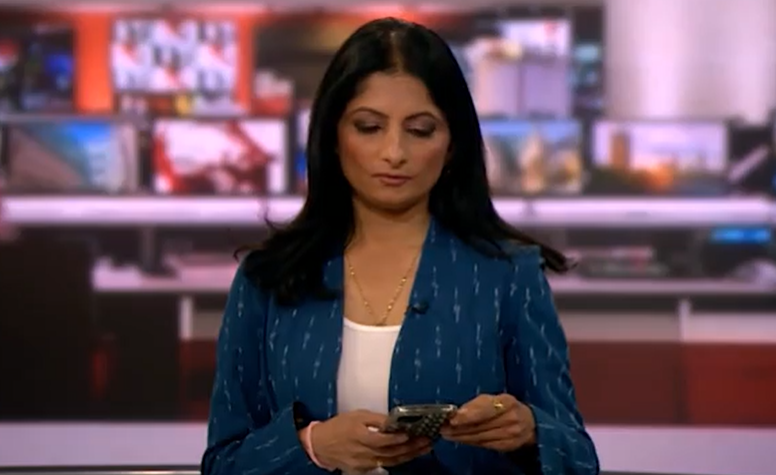 BBC Breakfast viewers were left baffled after an oblivious reporter was caught on air in a live blunder