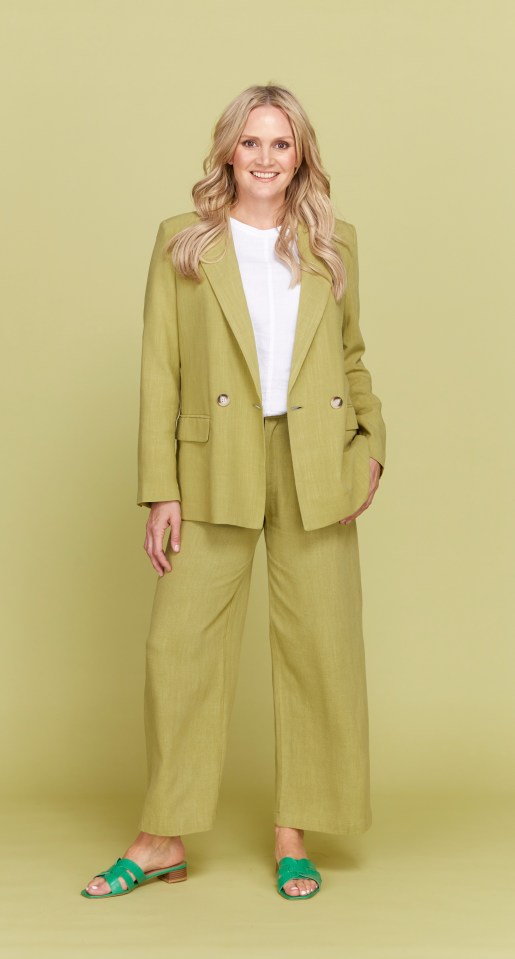 Sharpen up linen with a tailored suit like this two-piece from Primark