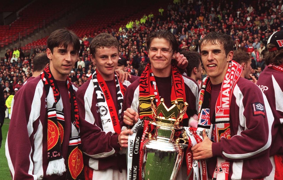 David Beckham and close pal Phil Neville are part of Manchester United's famous Class of 92