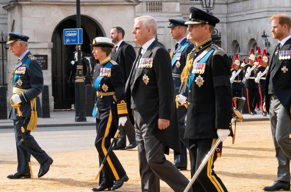 Royal family members often wear their military uniforms