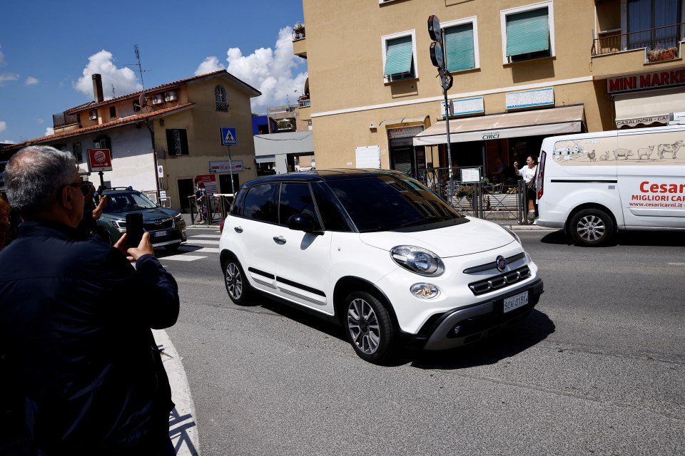 Francis arrived at the Gemelli Hospital in Rome