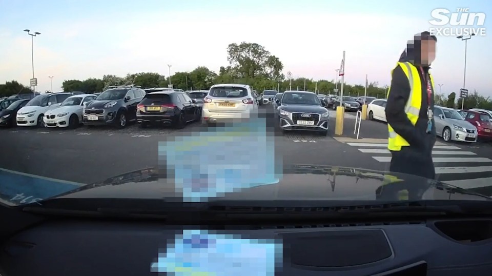 The employee approaching his car before taking it for a spin