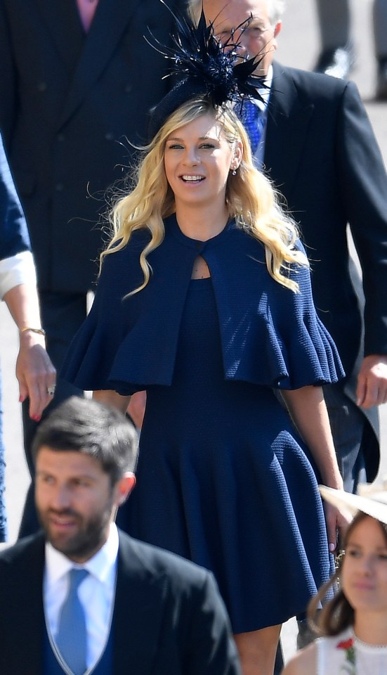 Chelsy is pictured at Prince Harry's wedding to Meghan in 2018