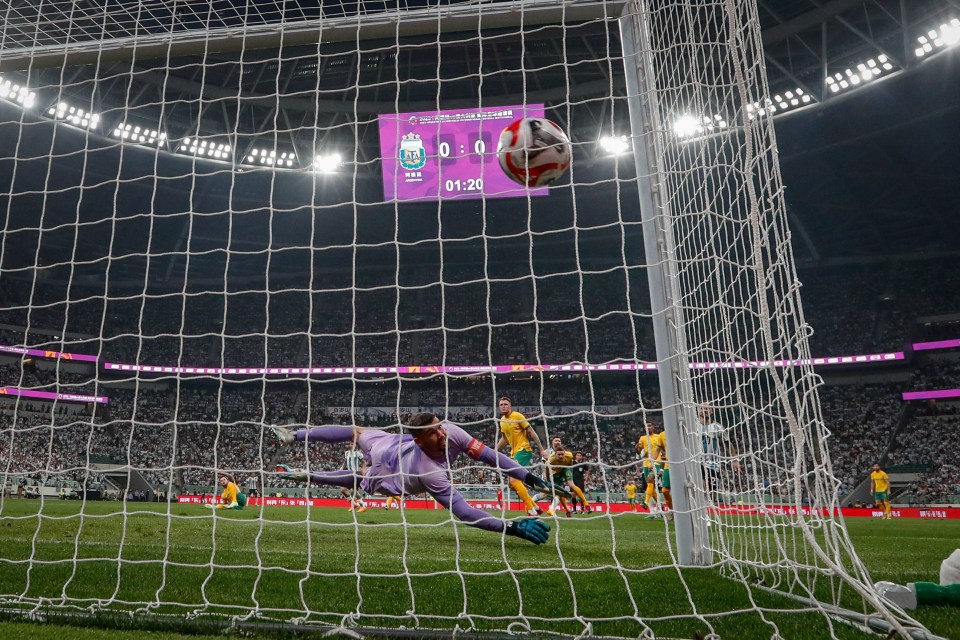 Messi scored a stunning goal to put Argentina 1-0 up