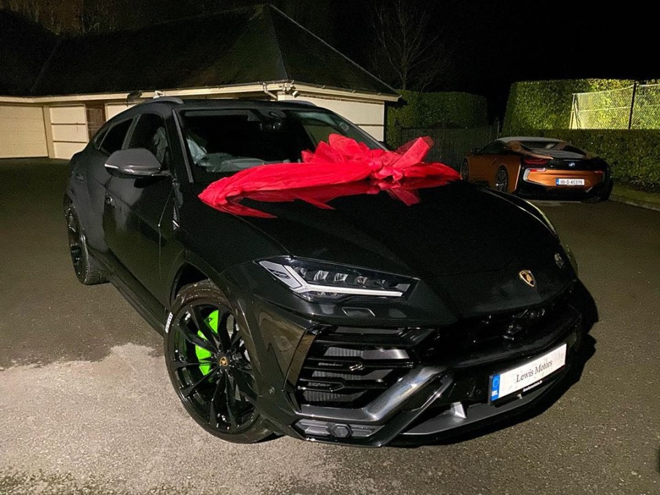 He bought this Lambo as a Christmas present for his partner Dee Devlin