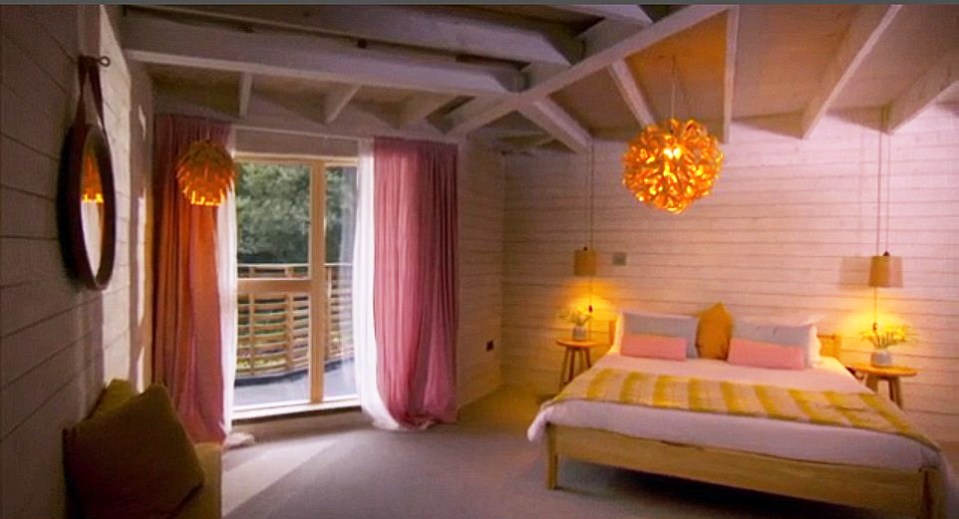 One of the sprawling bedrooms