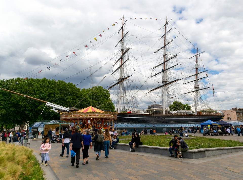 Affected areas include the gardens around the Cutty Sark