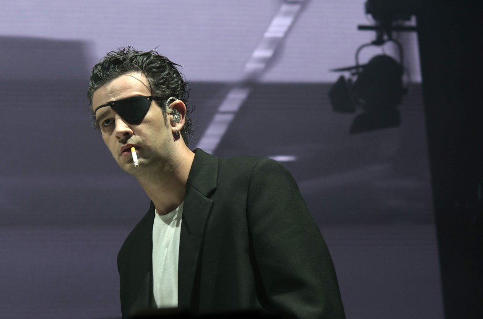 Mandatory Credit: Photo by Action Press/Shutterstock (13950114d) The 1975 - Matty Healy The 1975 in concert at the Wiener Stadthalle, Vienna, Austria - 05 Jun 2023 Shortly before the concert it was announced that Taylor Swift allegedly separated from Matty Healy