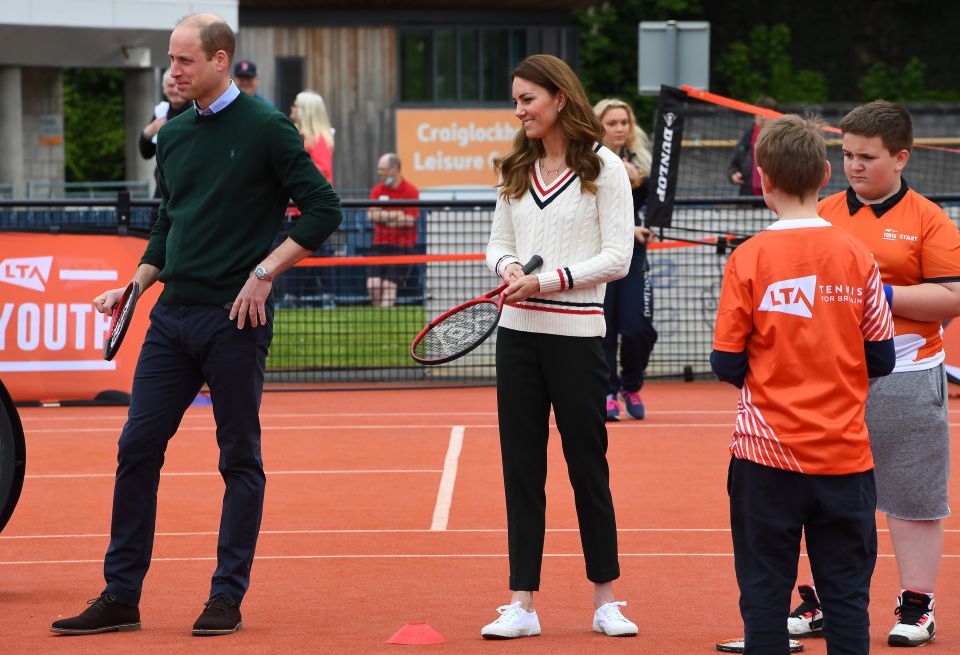 The royal pair now regularly play doubles with friends — but on opposite sides