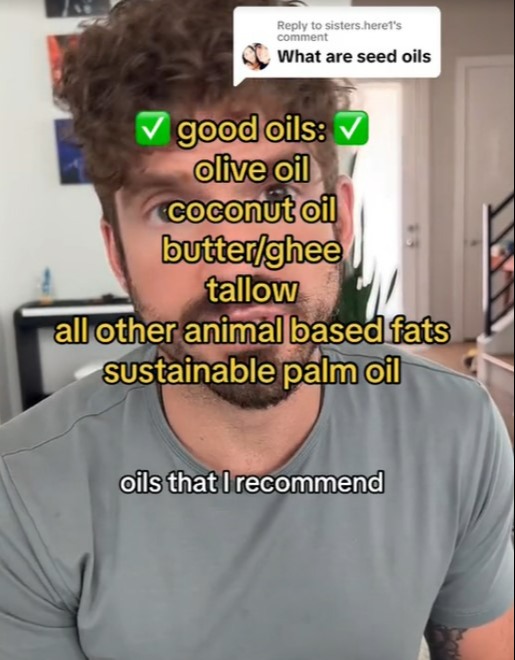 Justin recommended cutting out seed oils from your diet