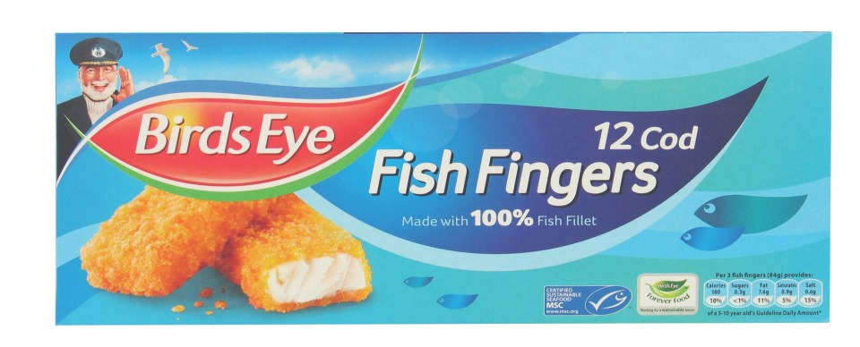 One fish finger has 0.15g of salt