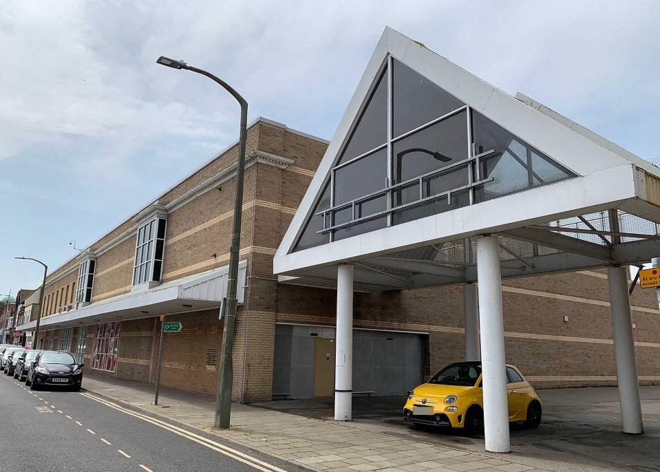 The town's Sainsbury's closed in 2021 and remains a boarded-up shell