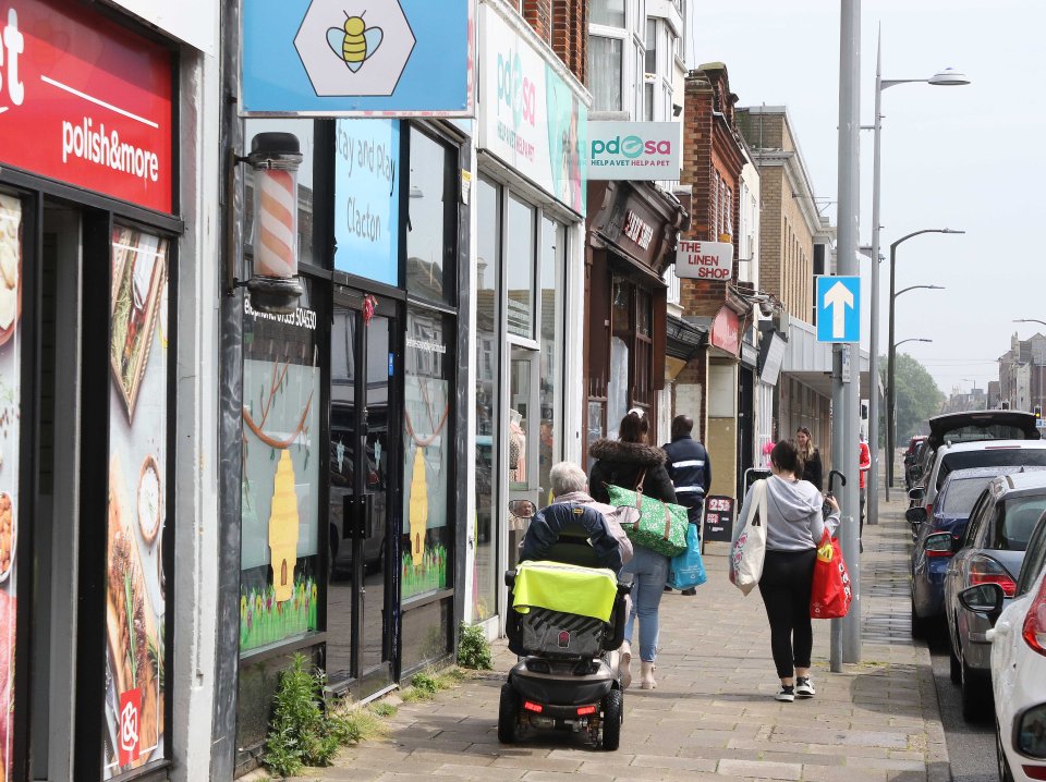 Many of the town's shops stand empty