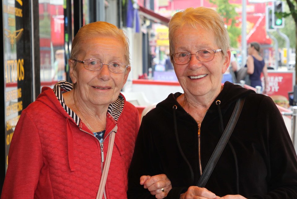 Twin Sisters Brenda Nash (left) and Maureen Reason love the area