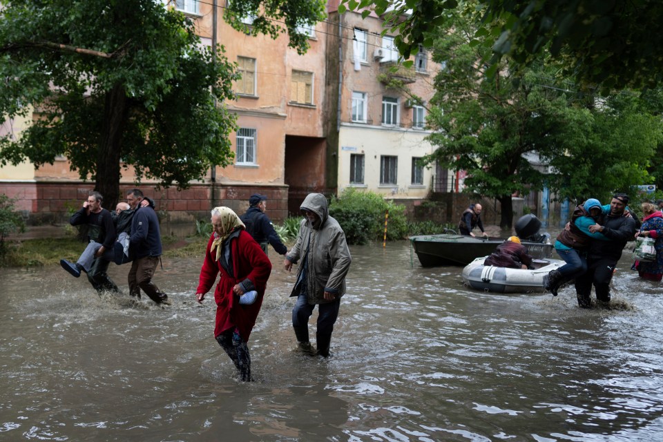 The torrent of water consumed everything in its path and left most of Kherson underwater