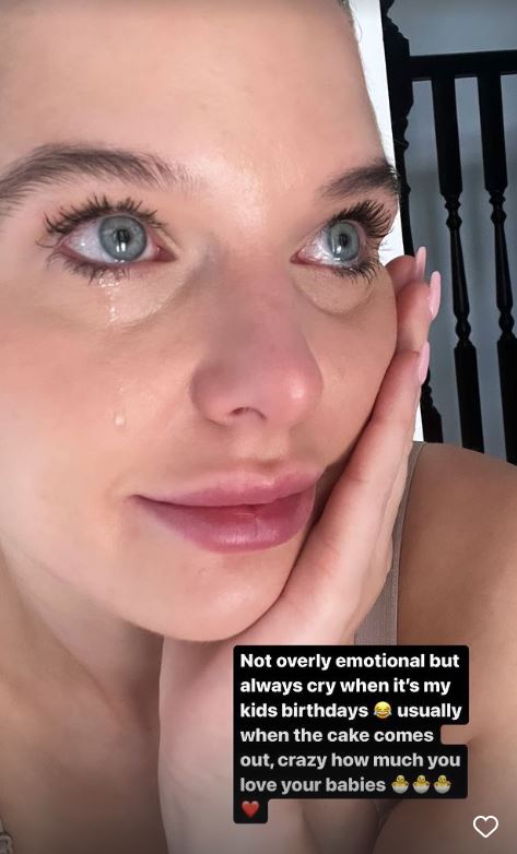 Helen Flanagan broke down in tears as she celebrated her daughter's birthday