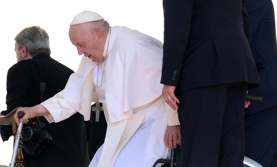 Francis attended the weekly general audience in St. Peter’s Square