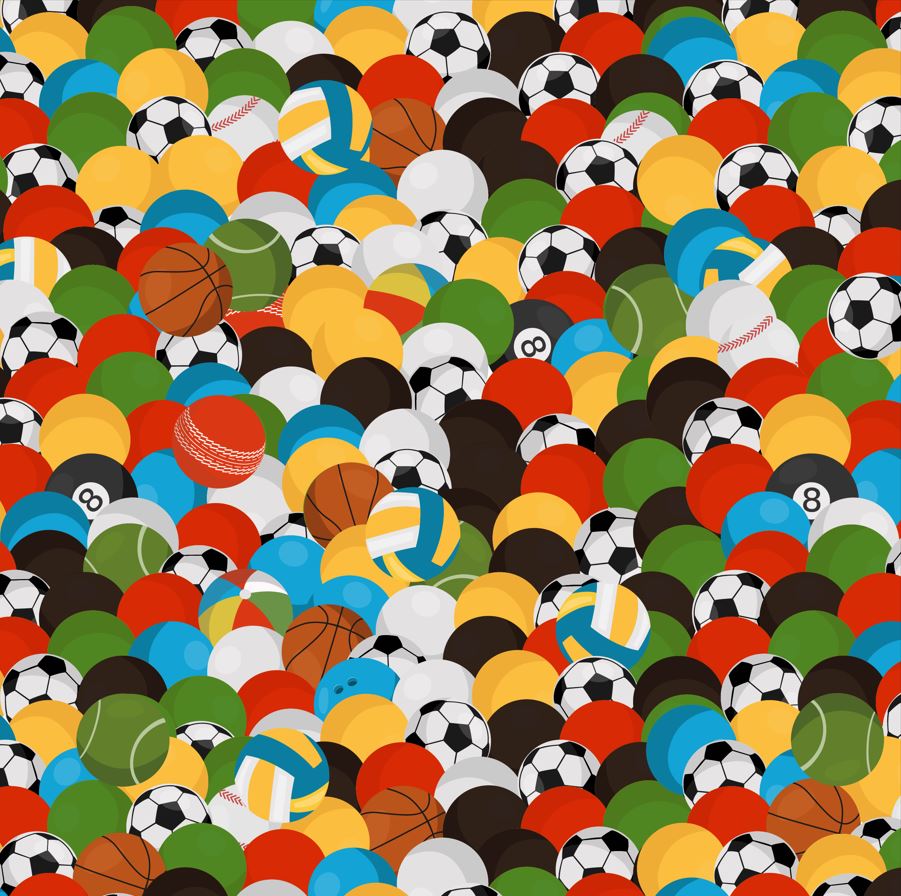 You have 25 seconds to spot all of the footballs in this image