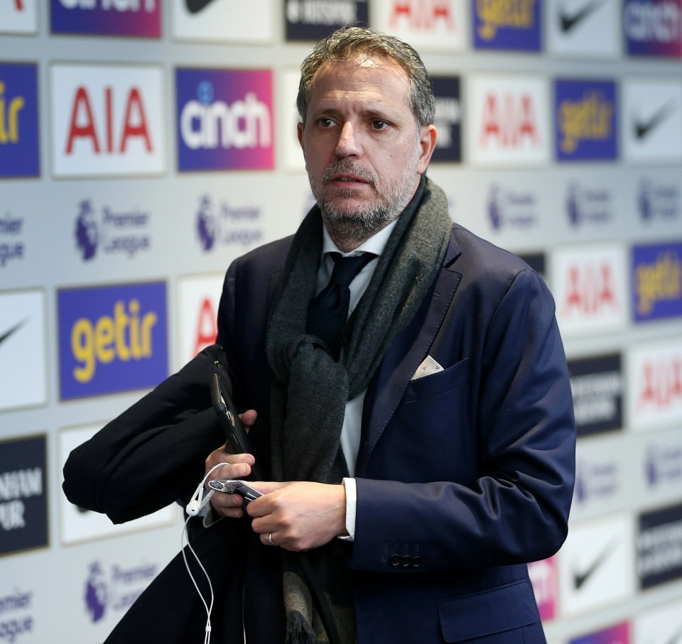 Fabio Paratici is still working with Tottenham despite his football ban