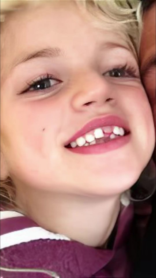 Peter showed off his girl as she lost her front tooth