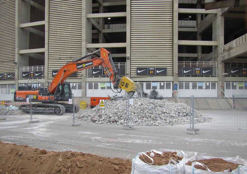 Work on the Nou Camp is scheduled to be completed in 2026