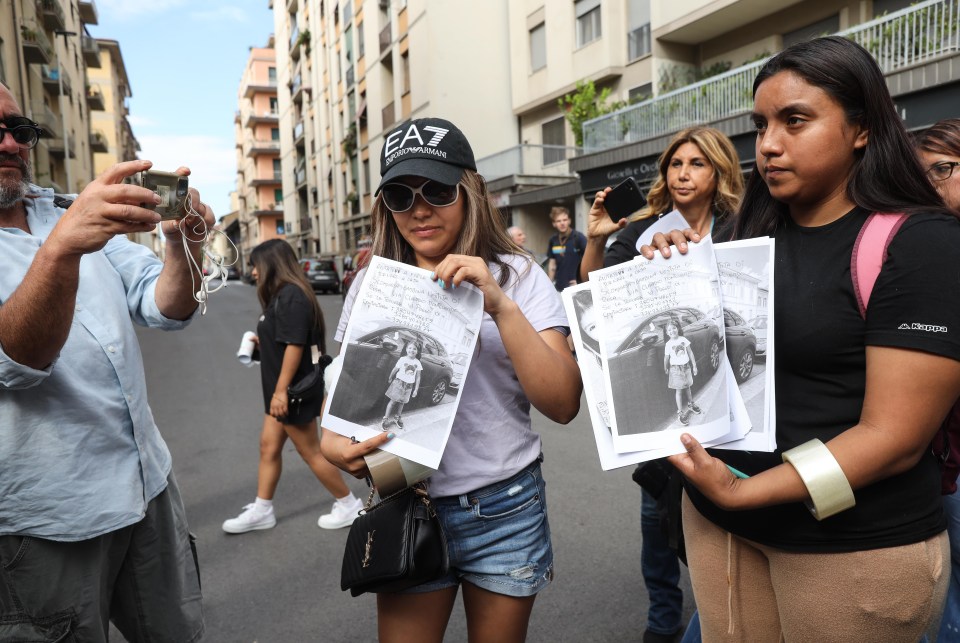 People have taken to the streets with images of Kataleya and placards