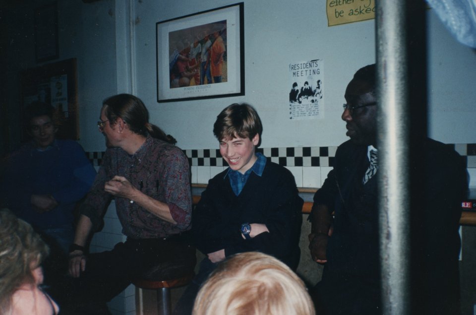 Prince William at Centrepoint shelter in Soho where he helped at a homeless shelter