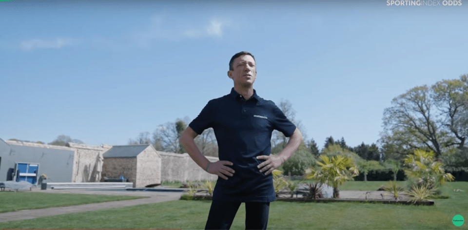 Dettori stands proudly in the grounds of his magnificent mansion he is going to rent out