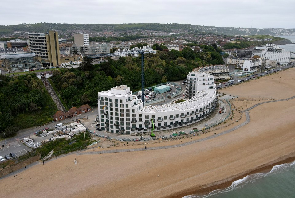 The luxury seafront apartments in the Shoreline Crescent development