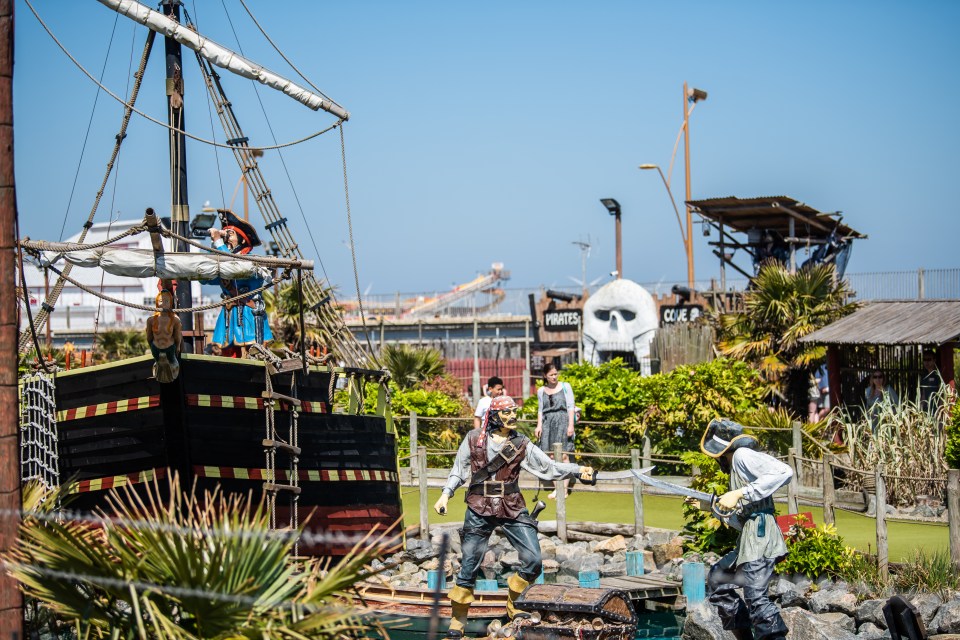 Pirates Cove Adventure Golf is 18 holes of swashbuckling fun